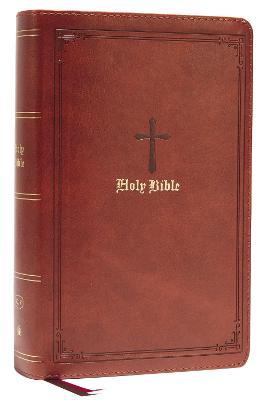 Kjv, Personal Size Large Print Single-Column Reference Bible, Leathersoft, Brown, Red Letter, Comfort Print: Holy Bible, King James Version - Thomas Nelson