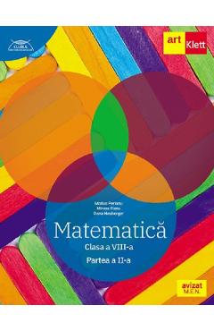 Coperta cărții 'Matematica - Clasa 8 Partea 2 - Traseul albastru - Marius Perianu, Mircea Fianu, Dana Heuberger'