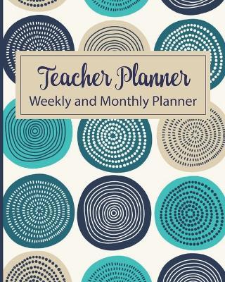 Teacher Planner Weekly and Monthly Planner: Undated Academic Year Calendar Lesson Planner and Organizer with Rose Gold and White Cover, Includes Adult - Planner Emporium