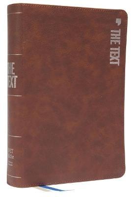 Net, the Text Bible, Leathersoft, Brown, Comfort Print: Uncover the Message Between God, Humanity, and You - Michael Dimarco