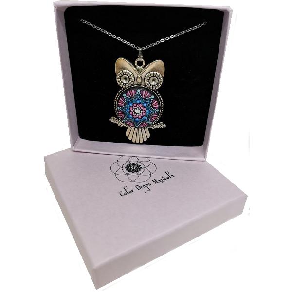 Colier mandala: Charming Owl