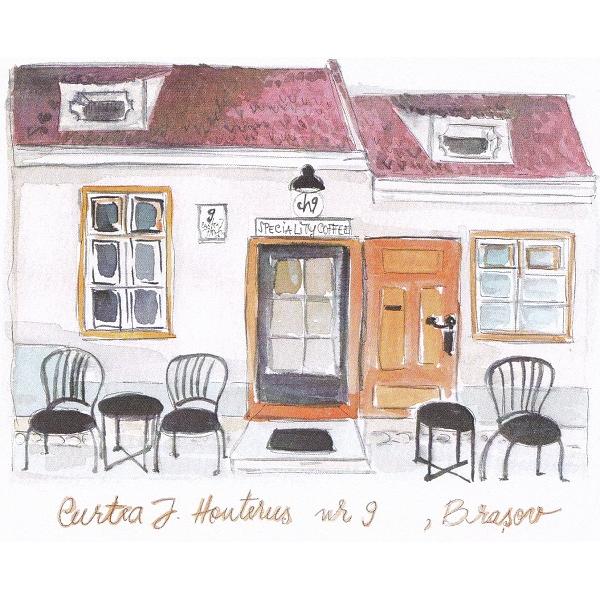 Carte postala: Curtea J. Honterus Nr.9