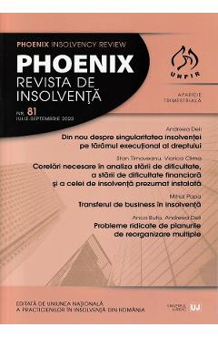 Poza produsului Phoenix. Revista de insolventa. Nr.81 Iulie-Septembrie 2022