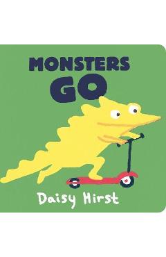Coperta cărții 'Monsters Go - Daisy Hirst'