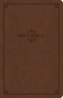 Coperta cărții 'KJV Thinline Bible, Brown Leathertouch, Value Edition - Holman Bible Publishers'