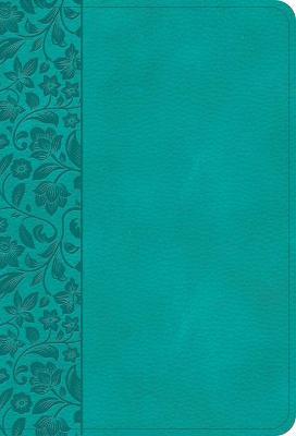 NASB Large Print Compact Reference Bible, Teal Leathertouch - Holman Bible Publishers