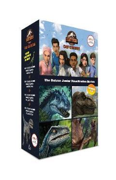 Coperta cărții 'Camp Cretaceous: The Deluxe Junior Novelization Boxed Set (Jurassic World: Camp Cretaceous) - Steve Behling'