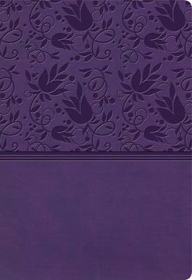 KJV Super Giant Print Reference Bible, Purple Leathertouch - Holman Bible Staff