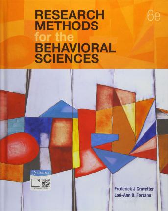 Research Methods for the Behavioral Sciences - Frederick J. Gravetter