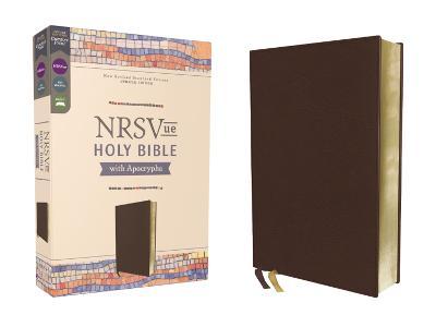 Nrsvue, Holy Bible with Apocrypha, Leathersoft, Brown, Comfort Print - Zondervan