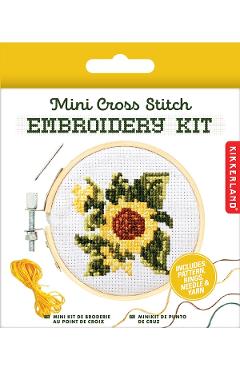 Imaginea produsului 'Mini kit de brodat: Floarea soarelui'