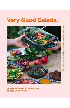 Coperta cărții 'Very Good Salads: Middle-Eastern Salads and Plates for Sharing - Louisa Allan'