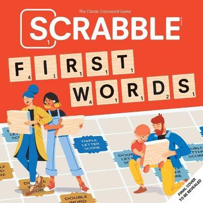 Scrabble: First Words: (Interactive Books for Kids Ages 0+, First Words Board Books for Kids, Educational Board Books for Kids) - Insight Kids
