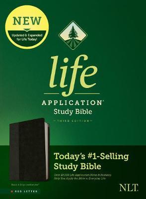 NLT Life Application Study Bible, Third Edition (Red Letter, Leatherlike, Black/Onyx) - Tyndale