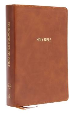 Nkjv, Foundation Study Bible, Large Print, Leathersoft, Brown, Red Letter, Thumb Indexed, Comfort Print: Holy Bible, New King James Version - Thomas Nelson