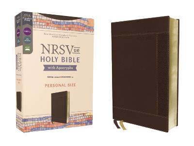 Nrsvue, Holy Bible with Apocrypha, Personal Size, Leathersoft, Brown, Comfort Print - Zondervan