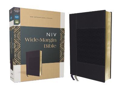 Niv, Wide Margin Bible, Leathersoft, Navy, Red Letter, Comfort Print - Zondervan