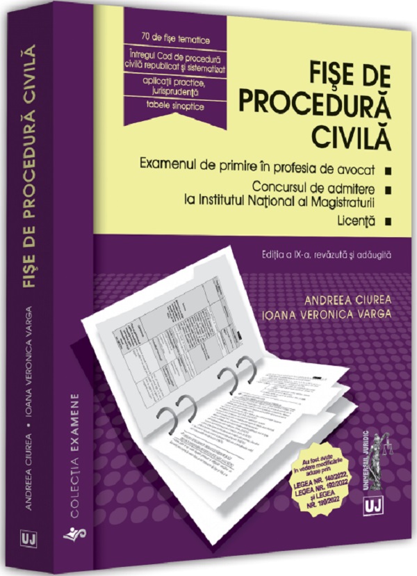 Fise de procedura civila Ed.9  - Andreea Ciurea, Ioana Veronica Varga
