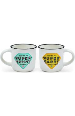Imaginea produsului 'Set 2 cani Espresso: Super Mummy & Daddy'