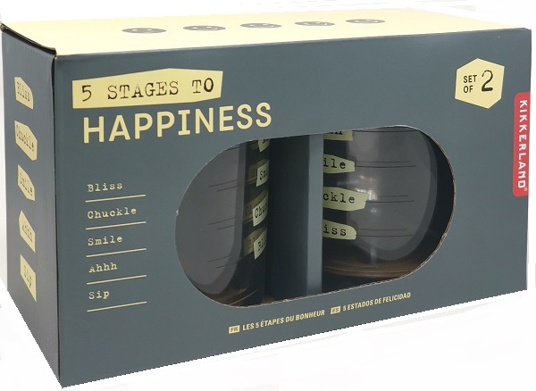 Set 2 pahare: Five Stages to Happiness