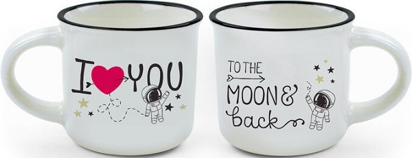 Set 2 cani Espresso: To the Moon and Back