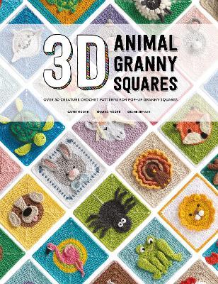 3D Animal Granny Squares: Over 30 Creature Crochet Patterns for Pop-Up Granny Squares - Celine Semaan