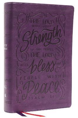Nkjv, Giant Print Center-Column Reference Bible, Verse Art Cover Collection, Leathersoft, Purple, Red Letter, Comfort Print: Holy Bible, New King Jame - Thomas Nelson