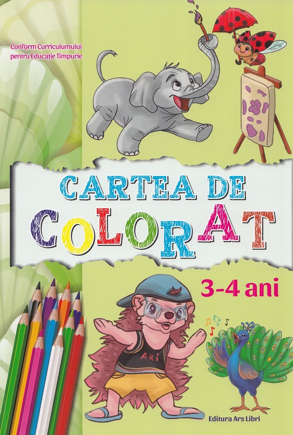 Cartea de colorat 3-4 ani