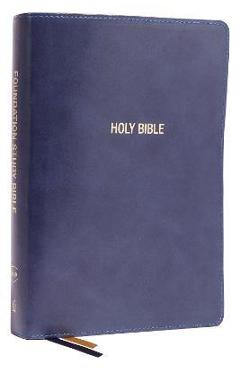 Poza produsului Nkjv, Foundation Study Bible, Large Print, Leathersoft, Blue, Red Letter, Comfort Print: Holy Bible, New King James Version - Thomas Nelson