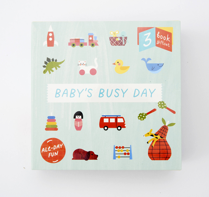 Baby's Busy Day: 3 Book Gift Set - All Day Fun - Board Book, Bath Book, Cloth Book - Happy Yak