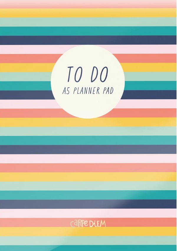 Planner zilnic: To Do. Motiv cu linii colorate