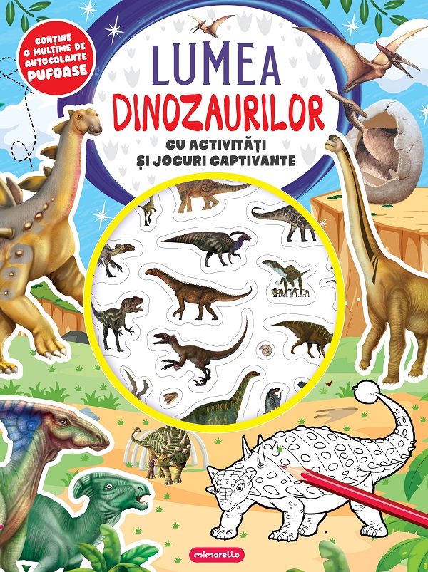 Lumea dinozaurilor cu activitati si jocuri captivante