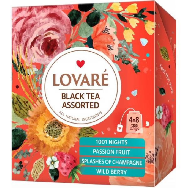 Set ceai: 4 arome x 8 pliculete. Black Tea Assorted