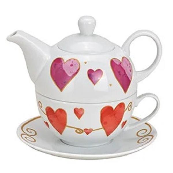 Set: Tea For One Hearts