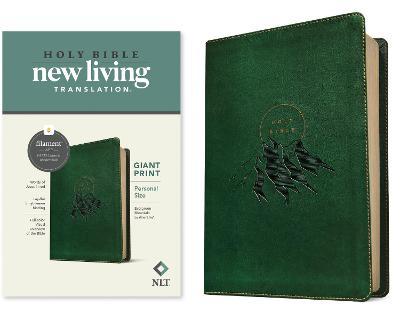 NLT Personal Size Giant Print Bible, Filament Enabled Edition (Leatherlike, Evergreen Mountain ) - Tyndale