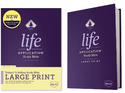 NKJV Life Application Study Bible, Third Edition, Large Print (Red Letter, Hardcover) - Tyndale