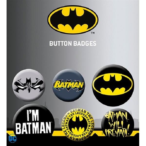 Set 6 insigne: Batman. DC Comics