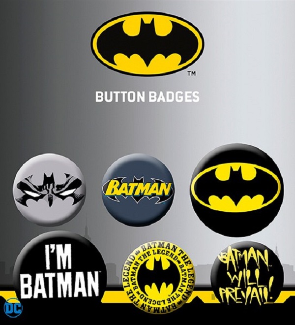 Set 6 insigne: Batman. DC Comics