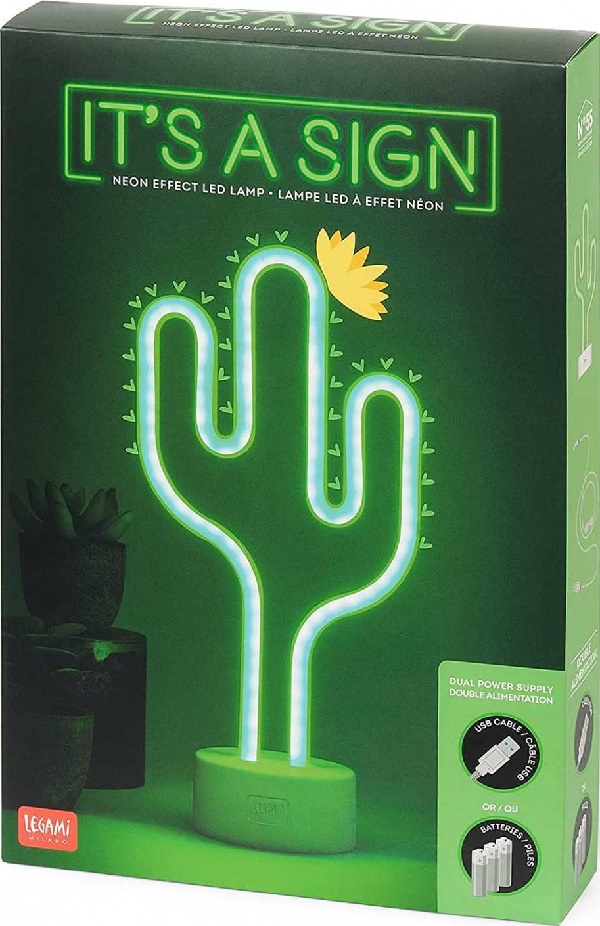 Lampa efect neon: Cactus