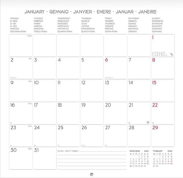 Calendar 2023: Pace