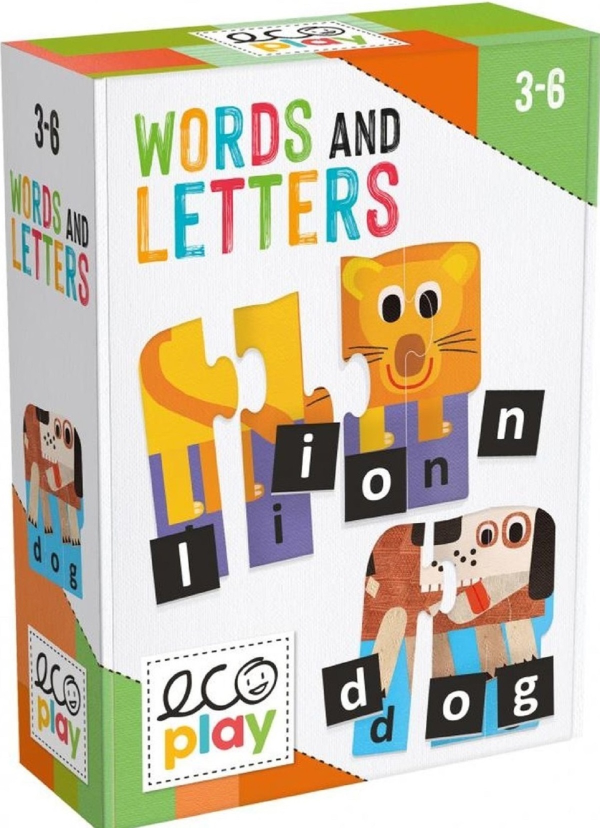 Puzzle progresiv litere si cuvinte engleza. Words and Letters