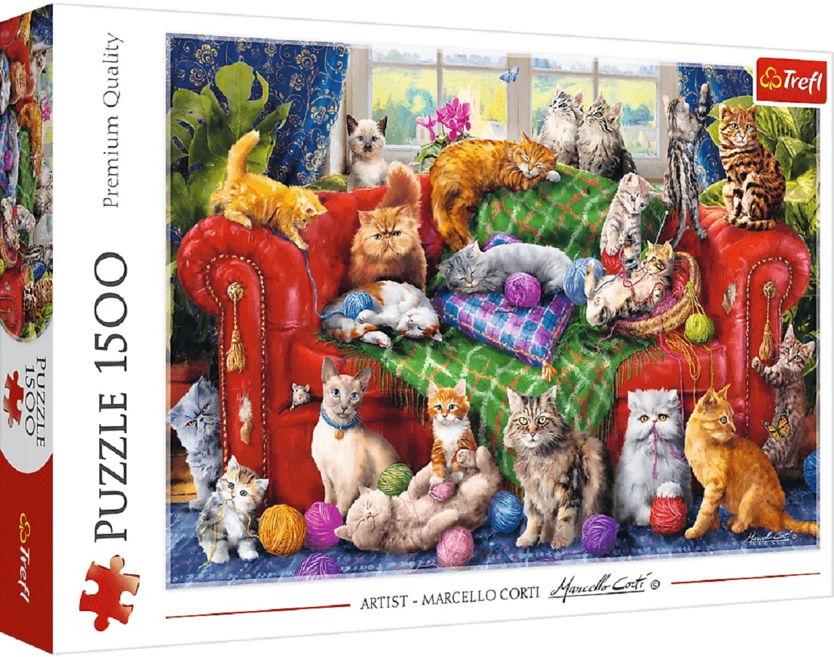 Puzzle 1500. Pisicutele pe canapea