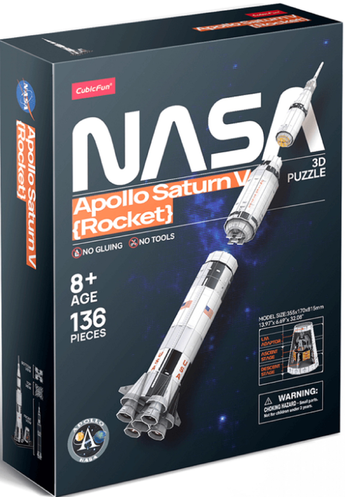Puzzle 3D NASA: Apollo Saturn V