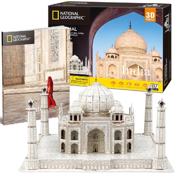 Puzzle 3D + Brosura. Taj Mahal