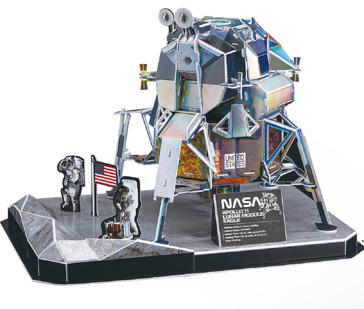 Puzzle 3D NASA: Modulul lunar Apollo 11