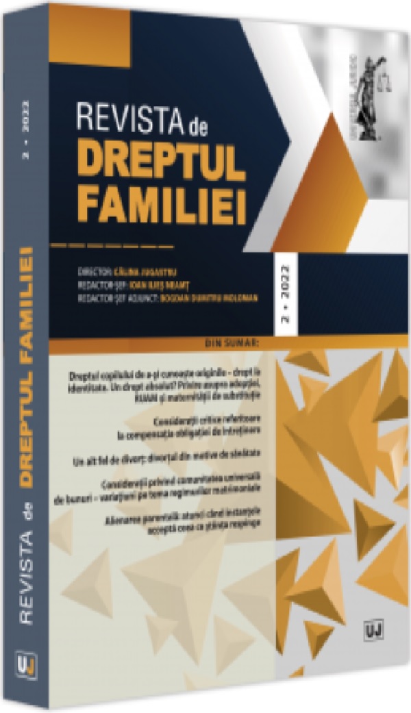 Revista de Dreptul Familiei nr.2/2022