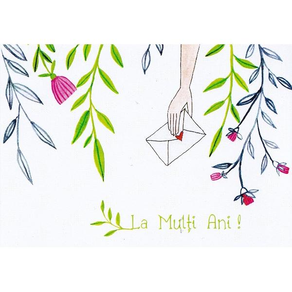 Carte postala: Scrisorica. La multi ani!
