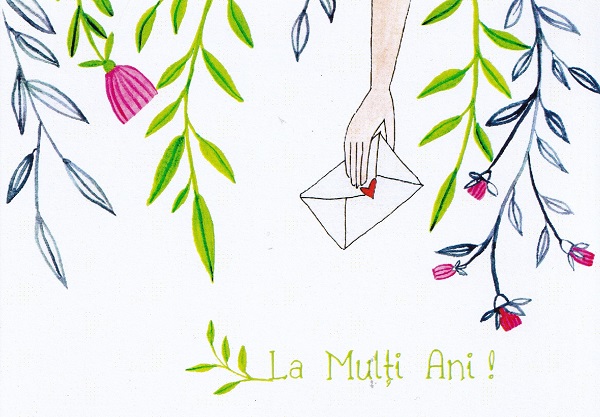 Carte postala: Scrisorica. La multi ani!