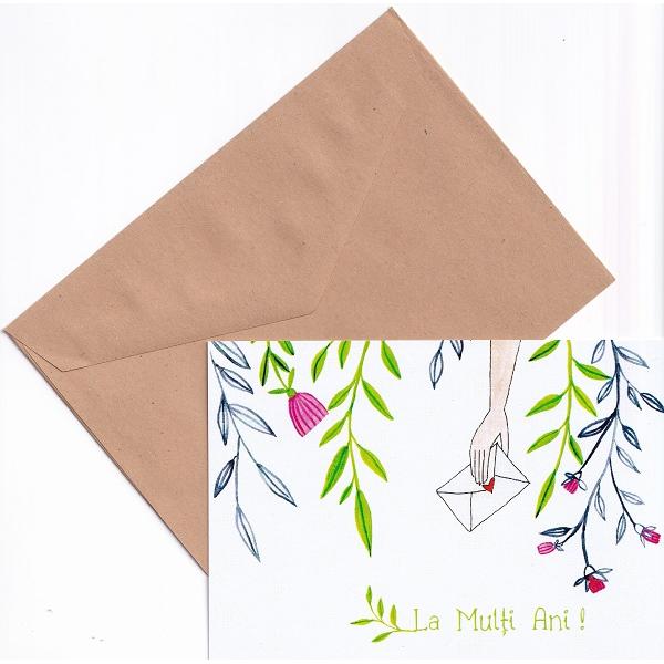 Carte postala: Scrisorica. La multi ani!
