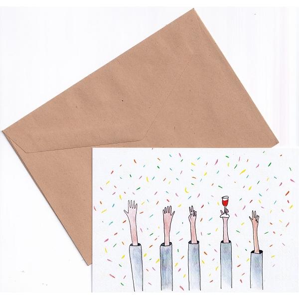 Carte postala: Confetti. Iarna